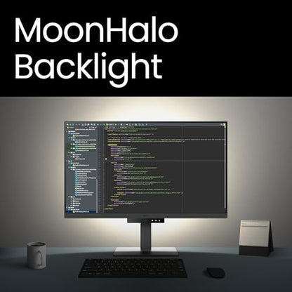 BenQ RD320U 32” 4K 3840x2160 Programming Monitor with 2000:1 Contrast Ratio, Nano Matte Panel, Backlight, 90W USB-C, Coding Modes, Night Hours Protection, Ergonomic Design, and Eye-Care Technology | Nano Matte Panel, Eye-Care, Coding Modes, MoonHalo Backl