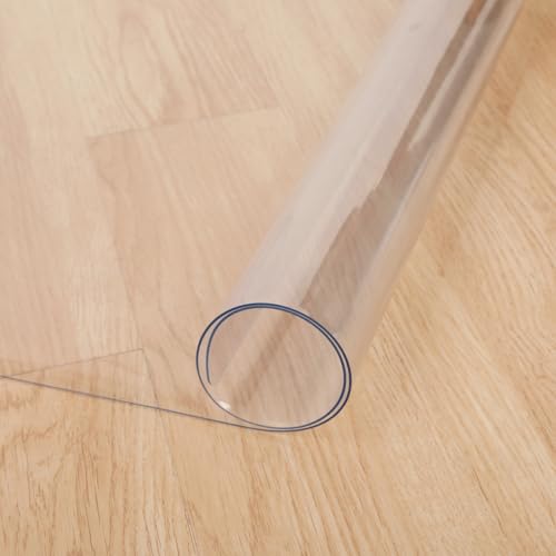 AMBERIS Chair Mat for Hardwood Floor, 35"×47"×0.06" Office Chair Mat, High Grade Transparent PVC Mat for Rolling Chairs - size: 90×120cm (35"×47")