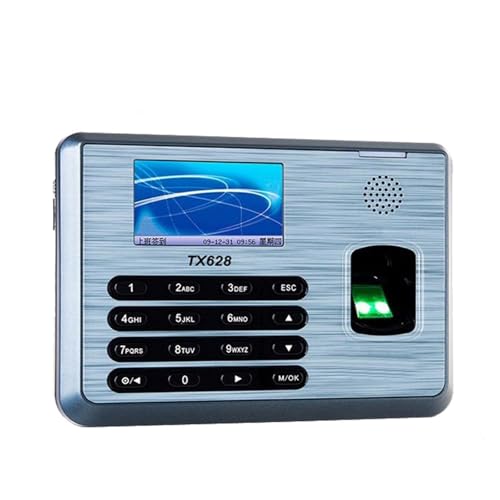 Time Clock for Small Businesses, 3 Inch Color Screen S30 RS232/485 Biometric Fingerprint Time Attendance Recorder Time Clock for Offices, Factories, Hotels, Schools and More(Basic) - size: Basic