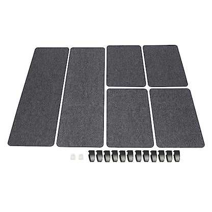 Desktop Mounted Privacy Cubicle Panel,23"x16"Mounted Privacy Panel to Reduce Noise and Visual Distractions,Clamp-On Acoustic Desk Divider for Classrooms Libraries