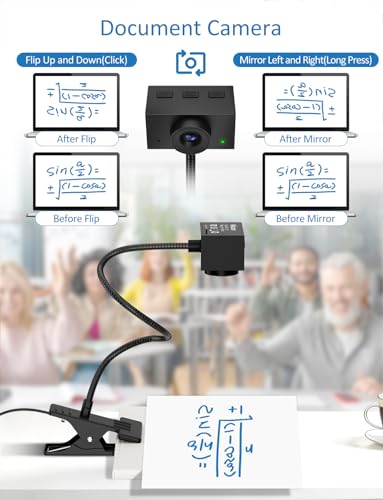 Webcam for PC, Streaming Camera, Web Camera for Desktop/Laptop Computer Webcam with Microphone, Plug and Play USB Web Cam with Bracket, Manual Focus, for Live Streaming, Video Calls