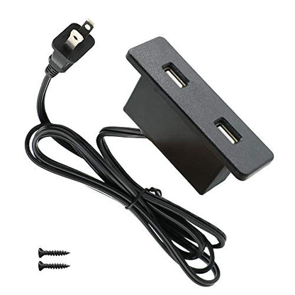 Powered USB C Hub Socket Recessed USB C Power Strip Outlet with Fast Charge 4 USB Ports 20W Mounted into Bed Desk Table Sofa