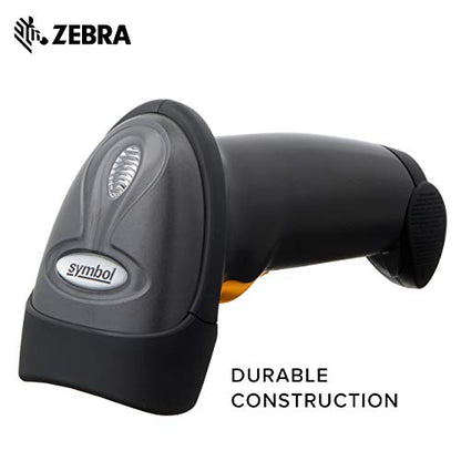 Symbol Zebra LS2208 Series Corded Handheld Standard Range Laser Scanner Kit with Gooseneck Stand and Cable Twilight Black LS2208-SR20007R-NA - style: 1D Only (Wired)