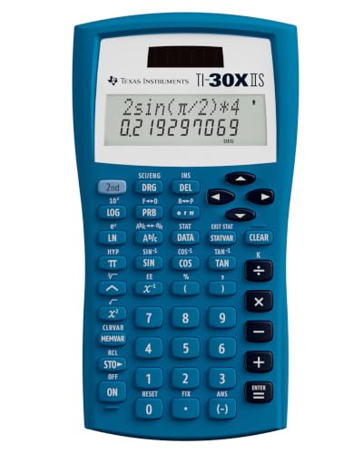 Texas Instruments TI-30XIIS Scientific Calculator, Blue - color: Blue