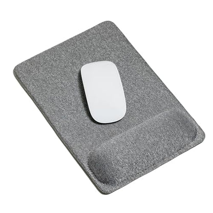 SenseAGE Large Ergonomic Mouse Pad with Wrist Rest Support, Enhanced Comfort & Space, Non-Slip Mouse Mat for Desk, Laptop & Computer, 10.6 x 7.3 inch (Grey) - size: 10.6L x 7.3W inches