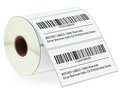 BETCKEY - 4" x 2" (102 mm x 51 mm) Thermal Labels, [1 Roll/750 Labels] - color: 01-rolls (750 Labels)