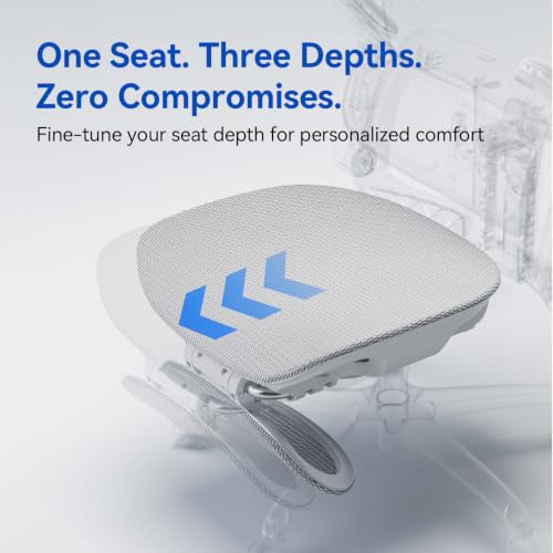 SIHOO B300 PRO Ergonomic Office Chair with Footrest, Mesh Desk Chair, White - color: True White, size: Pack of 1
