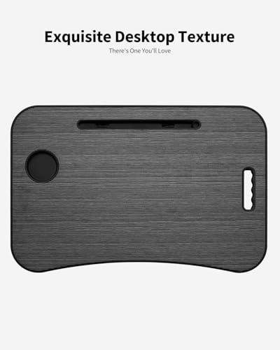 Ruxury Folding Lap Desk Bed Desk Laptop Table Tray, Breakfast Serving Tray, Portable & Lightweight Mini Table for Sofa Couch Floor - Black - color: Black