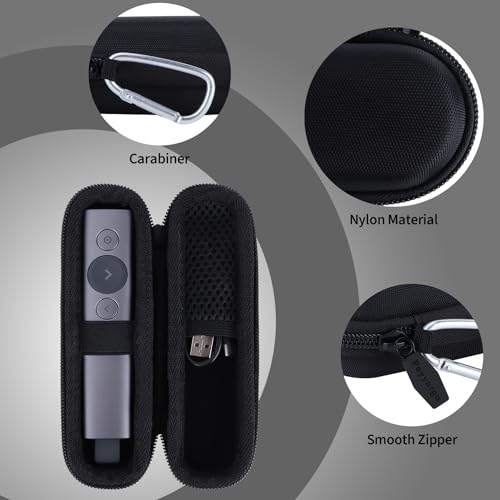 Case Compatible with Logitech Spotlight Presentation Remote | Lightweight Carry, Secure Storage, Convenient Zipper, Soft Interior - size: Spotlight