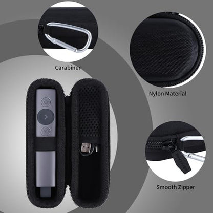 Case Compatible with Logitech Spotlight Presentation Remote | Lightweight Carry, Secure Storage, Convenient Zipper, Soft Interior - size: Spotlight