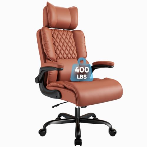 Sytas 400lbs Big and Tall Office Chair with Adjustable Headrest