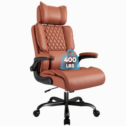 Sytas 400lbs Big and Tall Office Chair with Adjustable Headrest