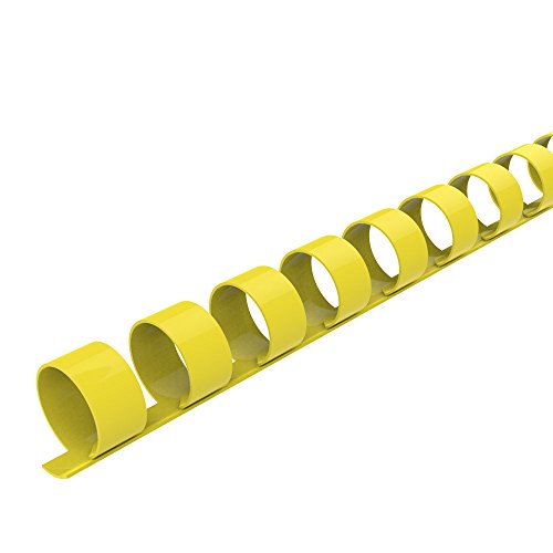 Rayson CR-8-100-Y Plastic Binding Combs 21-Ring, 5/16in, 40-Sheet(80gsm 20lb) Capacity, Yellow Comb Binding Ring, Max. Binding A4 Size Paper (8.3 x 11.7inches), Box of 100 - size: 5/16", style: A4 - Yellow