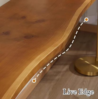 Industrial Wall Mounted Folding Bar Table Live Edge,Rustic Drop-Leaf Table,Solid Wood Floating Wall Desk Workbench for Small Space Kitchen & Dining Room Computer Desk(31.5" L x 17.7" W, Wood) - size: 31.5"L x 17.7"W