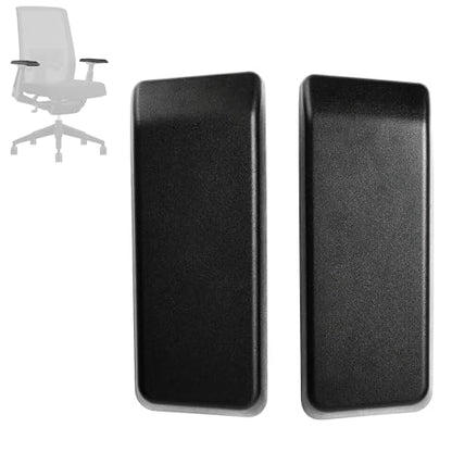 MingYi.office Arm Pads Caps Replacement for Haworth Very Office Chair. Used on Both Height Adjustable and 4D Arms. Sell as Sets with Left and Right Armrest lids. (Black) - color: Black