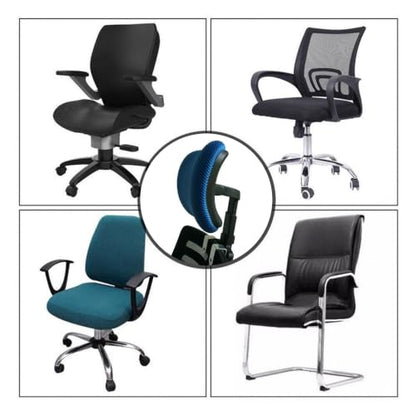 Adjustable C-Shaped Office Chair Headrest, 1.18" Thickened Clips Head Rest Attachment Blue - color: 3 Cm/1.18 Inch Clip