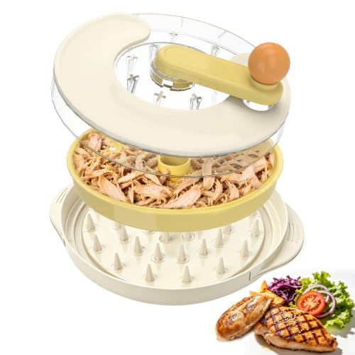 Chicken Shredder Tool Twist, Meat Shredder Twist,Shredder for Kitchen - color: White