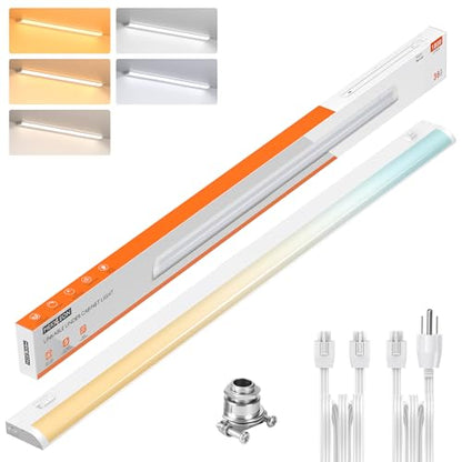 36inch Linkable Under Cabinet Lighting Hardwired Plug-in,Wired LED,18W - color: 1 Pack, size: 36 INCH