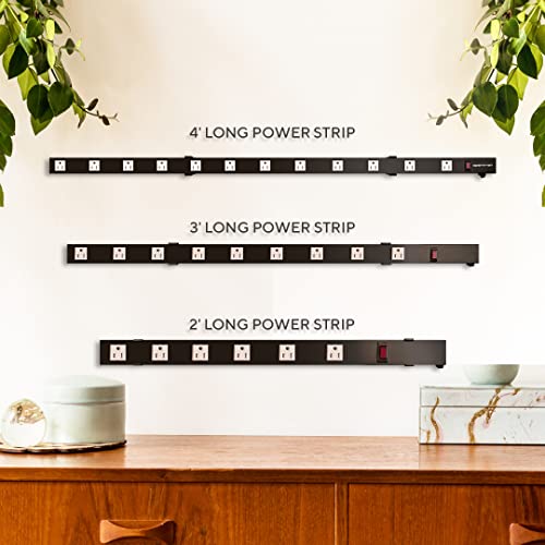 Heavy Duty Metal Power Strip Surge Protector Mounting Brackets, Compatible for All OPENTRON Models and Other Popular Brands