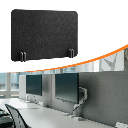 Desk Divider Felt Table Partition Acoustic Privacy Screen Noise Reducing Removable Panel Lightweight Structure Freestanding Suitable for Classroom, Black 40x50 cm - color: Black 40x50 Cm