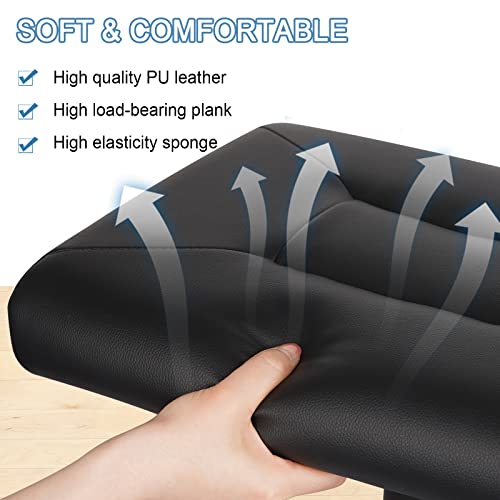 Footrest Stool Under Desk Adjustable Height Footrest Ottoman Ergonomic | Foot Stool with Wheels 360°Rolling for Home Office - color: Black-1