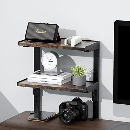 2-Tier Desk Shelf - color: Wood