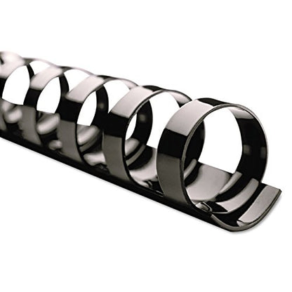 Swingline GBC 4000020 CombBind Standard Spines 1/4-Inch Diameter 25 Sheet Capacity Black 100/Box