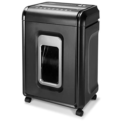 Aurora AU2260XA Heavy Duty Anti-Jam 22-Sheet Crosscut Shredder/60 Min Run Time/ 7-Gallon Pullout Basket and Casters - style: 22-Sheet Crosscut 60-Min Run-Time