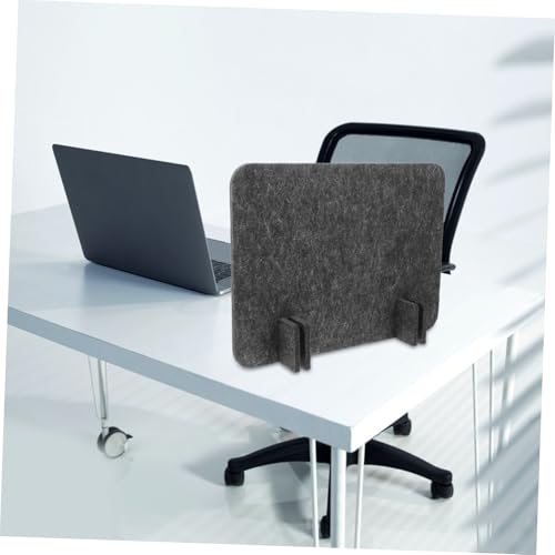 Ergonomic Workspace Divider Soundproof Privacy Panel for Schools Office Black Grey