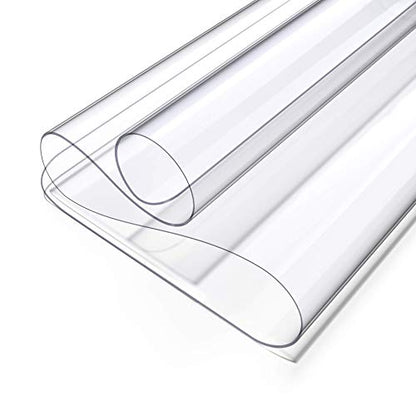 Oterri Clear Writing Desk Pad, 31.5’’x15.7” Heat Resistant Waterproof PVC Round Edge Durable Desk Protect Mat, Anti-Static Writing Mat Table Protector - size: 15.7" x 31.5"