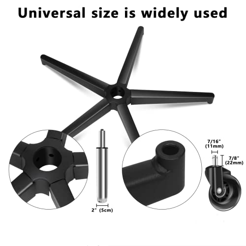 Heavy Duty Gas Lift Hydraulic/Pneumatic Piston for Office Chair,Desk Chair Base Replacement Reinforced Metal Leg