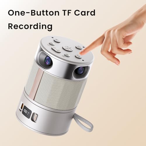 WeGoIOT 360 Conference Camera, 1080p HD Webcam Immersive Video Conference Experience, AI-Driven Speaker-Tracking, Both Overall and Speakers’ Close-up View, with Micro SD Slot, Stand