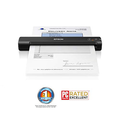 Epson Workforce ES-55R Mobile Receipt and Document Scanner with Receipt Management Software for PC and Mac - style: ES-55R - New