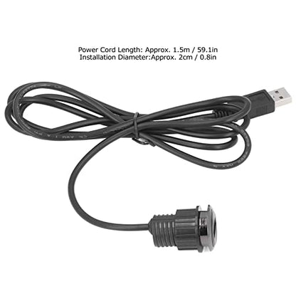 USB Power Grommet, Flush Mount Power Hub, 5V Desktop Power Socket, USB Charging Built in Nightstand for Sofa Phone