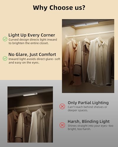 EZVALO 15in Closet Lights, Motion Sensor Lights - size: 15inch