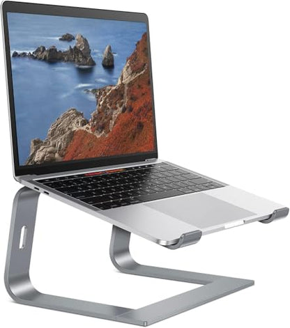 OMOTON Laptop Stand, Detachable Mount for MacBook Air/Pro Dell HP Grey - color: Grey