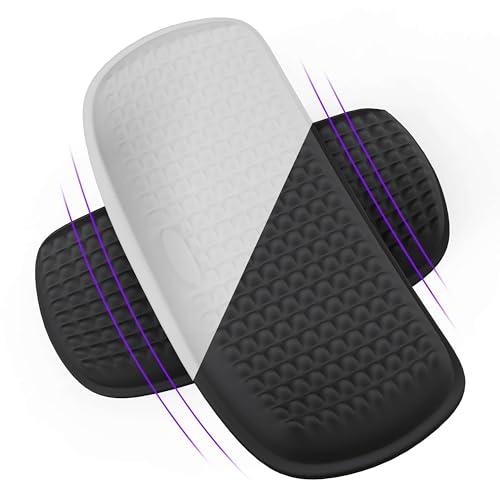 MEKASS Elbow Pad for Desk, Thicken & Large Memory Foam Elbow Rest Padding with Non-Slip, Ergonomic Desk Edge Cushion, Armrest Pad Wrist Rest Comfort Support for Office Home (2 Pcs Black) - color: 2 Pcs Black, size: 9.6in × 4.9in