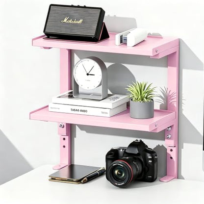 2-Tier Desk Shelf - color: Pink