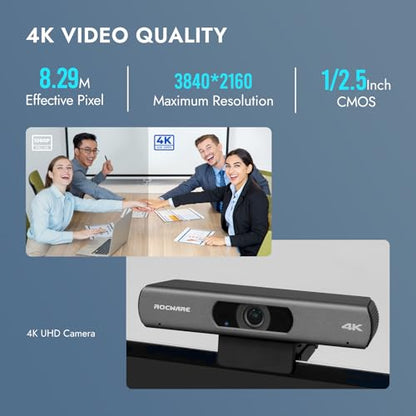 RC18 4K USB Camera with AI Tracking, Speaking Tracking and Auto Framing