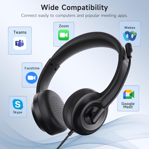 AOC USB Headset with Microphone for PC