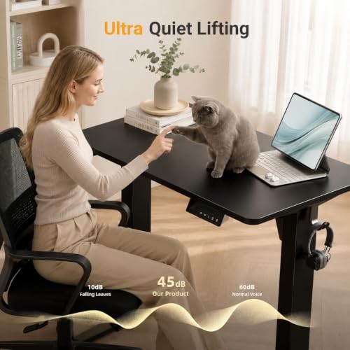 Claiks Electric Standing Desk, 32x19 Inch, Black - color: Black, size: 32 Inch