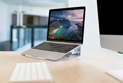 Mount-It! Vertical Laptop Holder for Desk, 2-in-1 Aluminum Laptop Stand