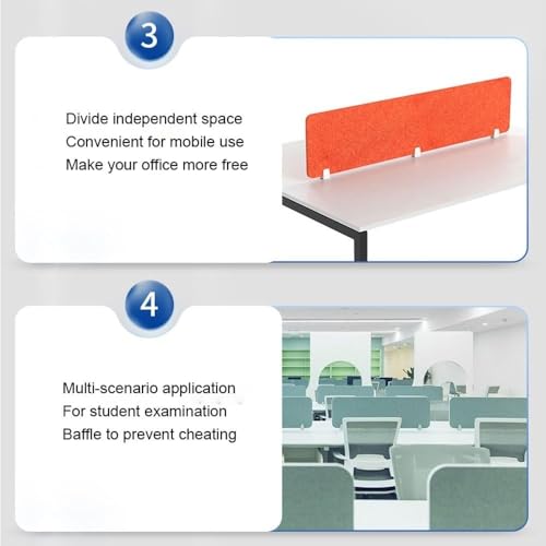 Acoustic Desk Divider, Soundproof, 2 Pack Office and Classroom Partition Panels for Enhanced Focus and Productivity - color: Grün, size: 30x40cm