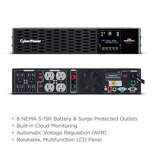 CyberPower PR1500RTXL2UC Smart App Sinewave UPS Battery Backup - size: 1500VA, style: Expandable
