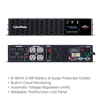 CyberPower PR1500RTXL2UC Smart App Sinewave UPS Battery Backup - size: 1500VA, style: Expandable