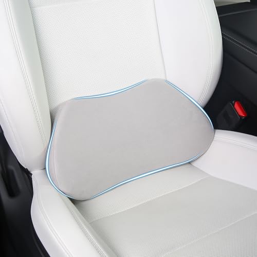 Lumbar Support Pillow for Car Lower Back Cushion, Gray, 1 Pack - color: Gray, size: Lumbar 1P