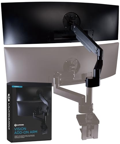 ULTRARM Heavy Duty Extension Arm Accessory for MA20P-S Do Not Use Alone - color: Black, size: Extension Monitor Arm