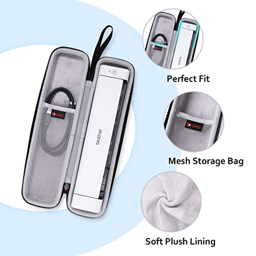 XANAD Hard Case for Brother DS-640 / DS-940DW/DS-740D / DS-720D/Doxie Go SE Duplex Compact Mobile Document Scanner(Light Gray) - color: Grey