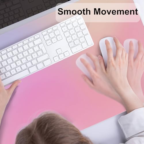 Colorful Star Large Mouse Pad Pink Aesthetic, 31.5 x 15.7 in - color: Dreamy Pink Gradient, size: 31.5" x 15.7"