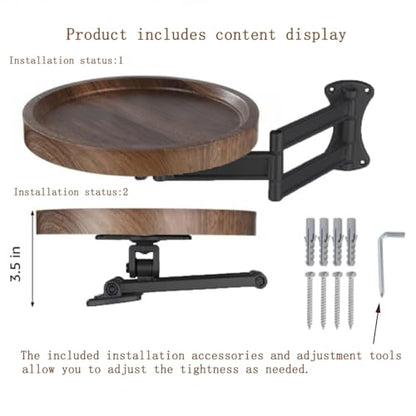 13.78 Inch Retractable Wall-Mounted Folding Table RV Folding Table - size: Large